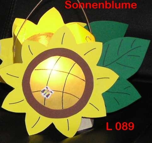 Anleitung Laterne Sonnenblume* versch. Größen