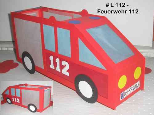 Laterne Feuerwehr 112