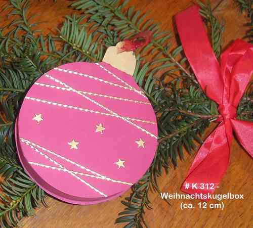 Box Weihnachtskugel 12 cm