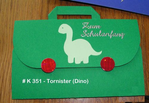 Karte Tornister Dino